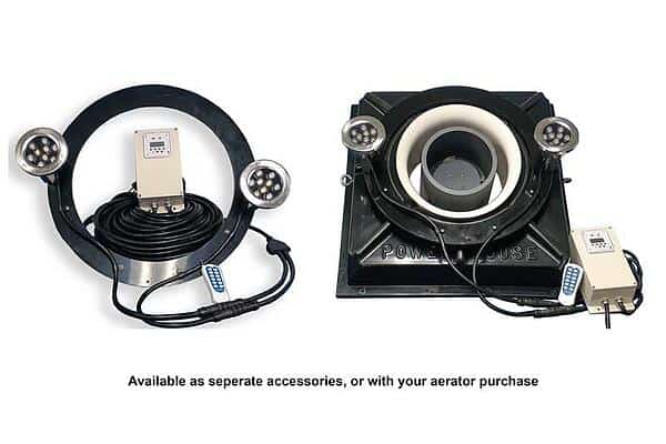 Aerator and Aerating Fountain Light Kit - 18 Watt RGBW LED Color Changing Lights